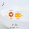 Pu Zuojiu no se desvanece arena dorada accesorios DIY amor rosa cuerno de la abundancia pulsera con cuentas pasantes collar con cuentas