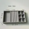 Caja de Joyería de Terciopelo con Cajones para Pendientes, Anillos, Pulseras y Cuentas, Caja de Exhibición de Tamaño Mediano para Accesorios y Pedrería, Adecuada para Transmisiones en Vivo