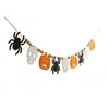 Suministro transfronterizo exclusivo: Banderines de fieltro para Halloween con diseños de araña, calavera, cara sonriente, calabaza, decoraciones de chimenea de Halloween, entrega OEM