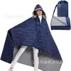 Manta de Camping para Exteriores Transfronteriza, Manta Impermeable de Forro Polar para Estadio, Manta Portátil con Capucha Desmontable, Manta Térmica de Invierno