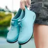 Botas de lluvia de goma de boca poco profunda para primavera y otoño para mujer, de corte bajo, caña corta, resistentes a la suciedad, impermeables, antideslizantes, zapatos de agua para exteriores, botas de lluvia, venta al por mayor para verano