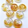 Pingente de Buda de Calcedônia Colorida Tipo Gelo Ágata Natural Doce Nuvem Auspiciosa Fechadura Pingente de Jade Raposa Corrente