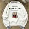 Sudadera Juvenil Estilo Universitario Versión Coreana Patchwork Cuadros Cuello Polo para Mujer Otoño e Invierno 2025 Diseño sin Capucha Forrado de Felpa