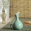 Pueblo de Cerámica: Frasco pequeño de cerámica Longquan para vino blanco, utensilios para vino, dispensador de vino, estilo clásico palaciego tradicional vintage para el hogar