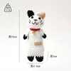 Gato de la Suerte Premium Hilo de Ganchillo Colgante Hecho a Mano Llavero para Coche Artículo Tejido para Pareja Popular en Xiaohongshu Modelo Nuevo