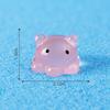 Micro paisajismo creativo lindo ballena pulpo fluorescente luminoso animales marinos accesorios de decoración DIY adornos pequeños de resina