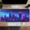 Alfombrilla de Ratón Grande para Videojuegos de Ciencia Ficción Ciudad Futura, Gruesa de Alta Gama y Resistente a Manchas para Mesa de Teclado de Computadora