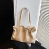 Bolsa de Grande Capacidade Verão Feminino Combina com Tudo 2025 Nova Casual Nicho Ombro Único Axila Bolsa Tote Plissada para Trabalho