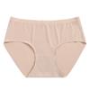 Ropa Interior Nueva de Seda de Hielo sin Costuras para Niñas Ropa Interior para Mujer Tejido Acanalado Entrepierna de Algodón Transpirable Ropa Interior para Mujer Shorts Triángulo de Una Pieza