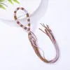 Céu Estrelado Fio de Algodão Uva Corda Pendurável DIY Planta Natural Casca de Fruta Cura Sonora Sino de Vento Pingente Chaveiro Acessórios de Joias