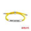 Pulseira de Corda Trançada Multicor Spot Transfronteiriça Presente Comemorativo de Aniversário Saudações de Feliz Aniversário Pulseira de Aço Inoxidável