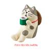 Enfeites de Carro Zakka Artigos Diversos Estilo Japonês Observando um Gato Tricolor Artesanato em Resina Presentes Criativos Pequenos Enfeites