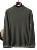 Suéter de cachemira para hombre de cuello medio alto color sólido suéter de negocios casual interior camiseta base tejida chaqueta al por mayor