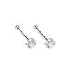 Pendientes de plata de ley S999 con circonitas de amor, ligeros, de lujo, con estrellas de nicho, clavos de hueso binaurales, pendientes frescos de alta gama al por mayor