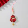 2026 Ano do Cavalo Canção de Ano Novo Brocado Enfeites Pendurados Artesanais Festival da Primavera Bolsa de Dinheiro Bolsa de Cabacinha Estilo Chinês Presente