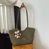 Bolsa Tejida de Gran Capacidad 2026 Otoño Nuevo Elegante Simple Bolso de Hombro Bolso de Axila Estilo Coreano Bolso de Mano Tote