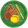 Mm150 Pelota Deportiva de Softbol Hockey Niño Cumpleaños Vajilla para 8 Personas Juego de 4 Piezas Platos de Papel Servilletas de Papel Vasos de Papel