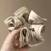 Novo modelo 2026 scrunchie de cetim preto para mulheres, elástico de cabelo de alta qualidade, elástico elegante para rabo de cavalo baixo, acessório de cabelo estilo casual