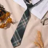 Corbata Pequeña Roja Sin Nudo para Camisas de Mujer, Uniforme Jk Negro, Estilo Academia Estudiantil, Decoración de Graduación para Niñas, Ins
