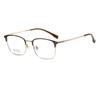 Montura de Gafas para Hombre de Titanio Puro Ultraligero Miopía Hombre Negocios Montura Completa Montura Plana Montura de Titanio Lote de Montura Retro de Titanio Completo