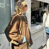 Jaqueta de camurça retrô AliExpress Explosions feminina europeia e americana transfronteiriça
