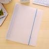 Pasta de folhas soltas PP translúcida a5 B5 alça para caderno A4 bolsa para inserir livro de dados pasta de armazenamento