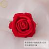 Ramo artificial de rosas individuales Ingenuity, simulación de rosas románticas para amantes, tela de seda, tela flocada, bola Bobo, cabeza de rosa