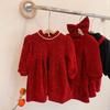 Vestido de Invierno para Niña con Forro de Felpa, Engrosado, Nuevo Modelo 2026, Vestido Brillante de Princesa para Niños, Vestido Elegante para Bebés