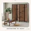 Nova Divisória de Tela Estilo Chinês para Sala de Estar, Entrada, Escritório, Bloqueando Estética da Dinastia Song, Tela Móvel Dobrável, Tecelagem de Bambu