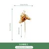 Simulación Hoja Dorada Cubo de Año Nuevo Accesorios para Arreglos Florales Flor de Año Nuevo Hoja de Ginkgo Hoja de Dinero Plástico Artificial Hoja Dorada