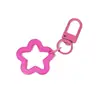 Llavero Colgante Estrella de Cinco Puntas Adorno de Campana Decoración de Llavero DIY Lindo Adorno Unisex para Bolso