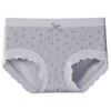 10A Ropa Interior de Algodón para Bebé para Mujer Cintura Media Sin Costuras Floral Estudiante Niña Algodón Puro Antibacterial Entrepierna Extendida Calzones para Mujer