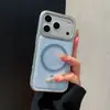 Funda Magnética para Teléfono con Brillo de Cielo Estrellado y Diamantes Brillantes Adecuada para Apple 17Promax Agujero Grande 13/14 Cubierta Protectora de Moda 11