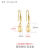 Pendientes de Hebilla de Seguridad de Plata de Ley 925 Accesorios DIY Jade Cera de Abejas Ámbar Pendientes Soporte Vacío Soporte para Oreja Clavo de Oreja Soporte Vacío
