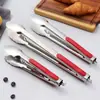 Utensílios de cozinha domésticos, pegadores de alimentos de aço inoxidável, pegadores de buffet de restaurante, pegadores de churrasco, pegadores de bife, pegadores para servir alimentos, pegadores para assar pão
