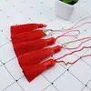 Fleco Rojo con Borlas Material Hecho a Mano para DIY Broche Hanfu Estilo Antiguo Adorno Colgante Cortina de Linterna Colgante para Coche Fleco con Borlas