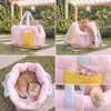 Transportadora y Cama para Gato Integradas Calidez Invernal Bolsa de Transporte Exterior para Gato Gran Capacidad Cruzada Coche Bolsa de Suministros para Mascotas