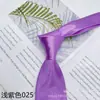 Venda Direta do Fabricante Ponto de Venda Gravata Lisa de Poliéster 8cm Gravata Social com Várias Cores Gravata no Atacado