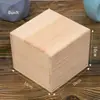Caja de Almacenamiento Cuadrada con Cerradura de Madera Maciza para Joyería, Escritorio, Madera de Paulownia Quemada Vintage, Caja de Regalo Grabada, Estudio