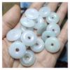 Mianmar A bens jade pingente feijão glutinoso Jade Jade acessórios fivela 18mm feijão Jade pequena fivela de jade
