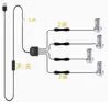 Mini foco LED para vitrinas de joyería, vitrinas de modelos, foco USB pequeño multifuncional con ángulo ajustable, 1W