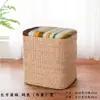 Banqueta de Almacenamiento de Ratán, Banqueta de Madera para Cambiar Zapatos en la Entrada del Hogar, Banqueta de Paja Tejida para Maquillaje, Reposapiés para Sala de Estar