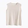 Chaleco de seda de verano personalizado para mujer, hecho de seda de morera, adecuado como prenda exterior, agradable para la piel, tacto de alta gama, top sin mangas para usar en capas o como prenda exterior