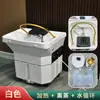 Máquina de Terapia Capilar Móvil Fumigación Circulación de Agua Terapia Capilar Salón de Belleza Cuidado del Cabello Lavabo para Champú Cama de Belleza Cama de Masaje Lavabo Especial para Champú