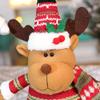 Nuevo Transfronterizo Adornos de Muñeco Telescópico Navideño Santa Rayado Anciano Muñeco de Nieve Alce Decoraciones Regalos de Navidad