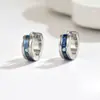 Pendientes Romanos Trendy Geniales Unisex Europeos y Americanos Incrustados con Pedrería Dos Tonos Disponibles en Estilo Unisex Simple Versátil