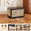 Caja de Almacenamiento para el Hogar de Gran Capacidad para Sala de Estar, Snacks, Juguetes, Libros, Caja de Almacenamiento Plegable, Caja de Almacenamiento de Ropa Estilo Antiguo