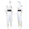 Fantasia Cosplay Ninja Branco de Halloween Atacado Equipe Dinossauro Ninja Branco Tommy Oliver Fantasia Cosplay