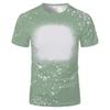 2022 nueva camiseta de manga corta para hombre y mujer con patrón de moda de transferencia térmica 3D personalizado de cuello redondo