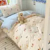 Juego de ropa de cama para dormitorio de estudiante universitario: juego de tres piezas de algodón puro, que incluye funda de edredón, sábana plana y sábana bajera, disponible en juegos de cuatro o seis piezas, listo para mudarse
